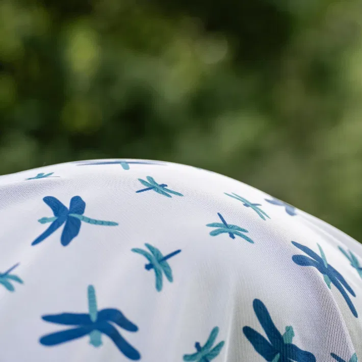Dragonfly Print/Silver/Blue & Sage